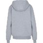 Build Your Brand Ladies Fluffy Zip Hoody Heather grey