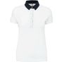 Kariban Polo jersey bicolore femme white/navy