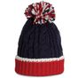 K-up Bonnet en maille tricot red/white/navy