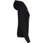 Kariban sweat-shirt zippé capuche contrastée femme black/red