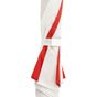 L-merch Automatic Umbrella With Wooden Handle red/white