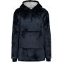 Kariban Plaid poncho unisexe night_navy