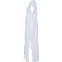 Build Your Brand Ladies Long Extended Shoulder Dress White
