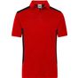 James&Nicholson Men´s Workwear Polo -STRONG- red/black