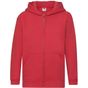 fruit of the loom Premium Hooded Sweat Jacket Kids rouge