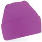Beechfield Bonnet Original Junior à revers fuchsia