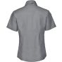 Russell Chemise Oxford cintrée manches courtes femme silver