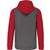 ProAct Veste molleton zippée capuche bicolore unisexe grey_heather/sporty_red