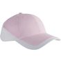 K-up Racing - casquette bicolore 6 panneaux pink/white