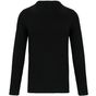 kariban T-shirt col rond manches longues homme black