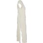 Build Your Brand Ladies Long Extended Shoulder Dress White sand
