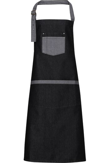 Image produit Tablier à bavette en denim contrasté Domain
