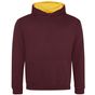 AWDis Just Hoods Kids Varsity Hoodie burgundy/gold
