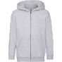 fruit of the loom Kids classic hooded sweat jacket heather_grey