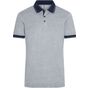 James&Nicholson Men´s Heather Polo grey_heather/navy