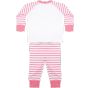 Larkwood Children's Striped Pyjama pink_stripe
