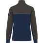WK Designed To Work Sweat-shirt écoresponsable col zippé unisexe navy/dark_grey