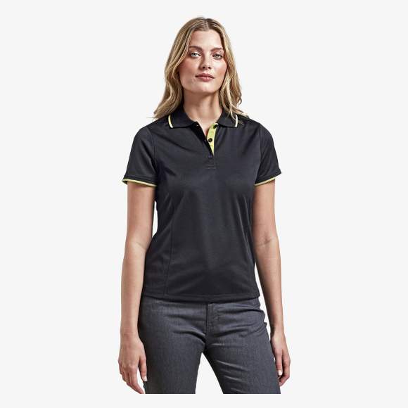 Polo Coolchecker® contrasté pour femme Premier