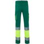 Velilla Pantalon stretch bicolore green/fluo_yellow