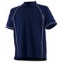 finden-&-hales Men's Piped Performance Polo navy/white