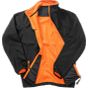 Result Mens printable softshell with recycled fleece inner black/orange