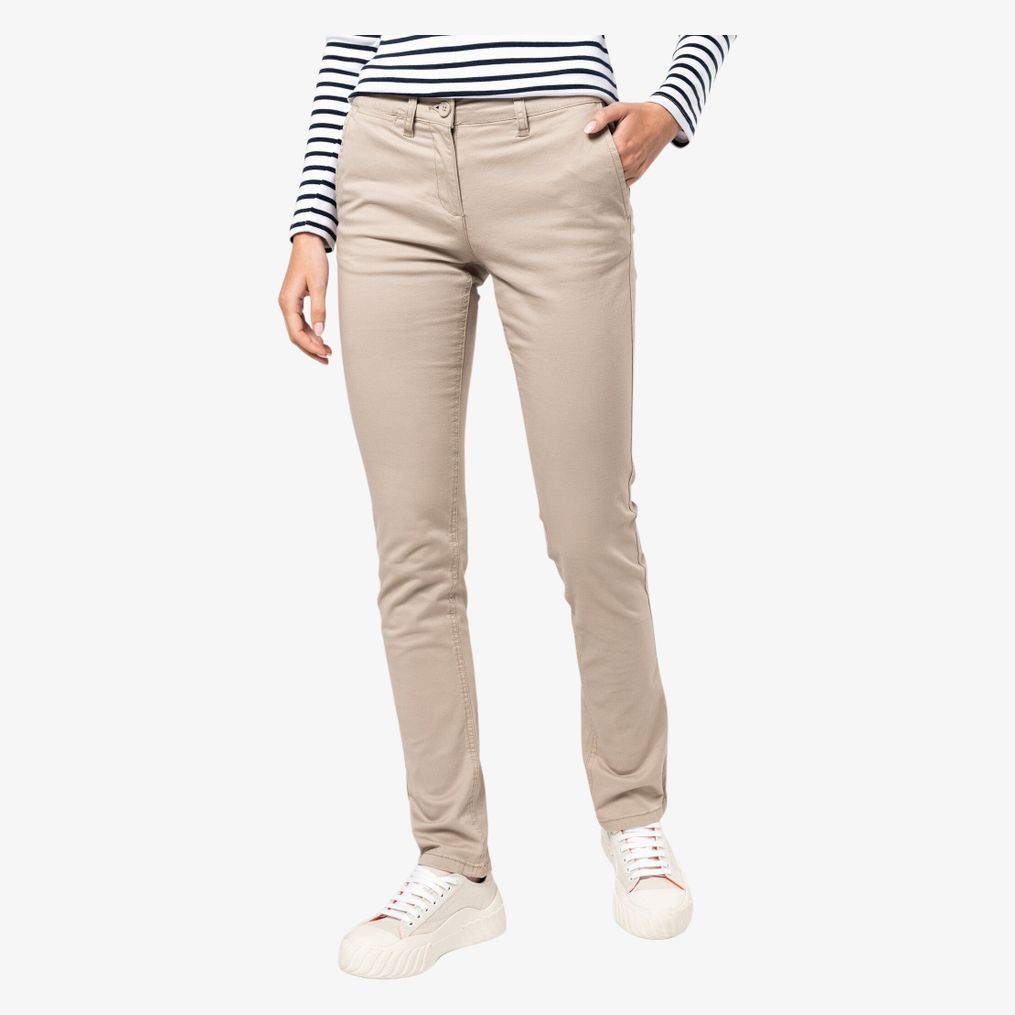 Pantalon chino femme kariban