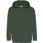 fruit of the loom Kids Classic Hooded Sweat vert_bouteille