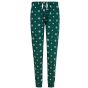 SF Clothing Women´s cuffed lounge pants bottle/white_snowflakes