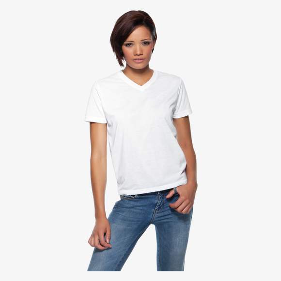 Womens Subli Plus® V neck T-Shirt xpres