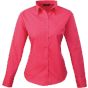 Premier Chemisier popeline à manches longues pour femme hot_pink