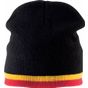 K-up Bonnet bande bicolore contrastée black/yellow/red
