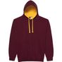 AWDis Just Hoods Varsity Hoodie burgundy/gold