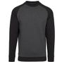 Build Your Brand Raglan Crewneck charcoal/black