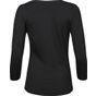 tee jays Ladies 3/4 Sleeve Stretch Tee black