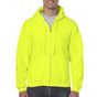 Gildan Adult Full Zip Hooded Sweatshirt safety_green
