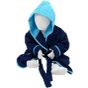 A&R Peignoir Babiezz® French navy / Aqua blue