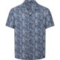 Wombat Chemise homme white/navy_leaf