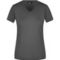 James&Nicholson Ladies´ Slim Fit V-T graphite