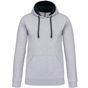 Kariban Sweat à capuche bicolore oxford_grey/navy
