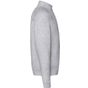 fruit of the loom Premium Zip Neck Raglan Sweat gris_chine