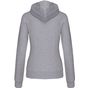 kariban sweat-shirt zippé capuche contrastée femme oxford_grey/navy