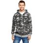 Burnside Full Zip Camo Hooded Fleece Jacket black_camo
