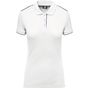 WK Designed To Work Polo Day To Day contrasté manches courtes femme white/navy