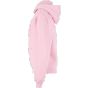 Build Your Brand Ladies Loose Fit Zip Hoody Soft pink
