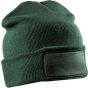 Result Recycled double knit printers beanie bottle_green