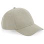 Beechfield Casquette à 5 panneaux en coton biologique pierre