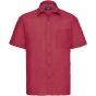 Russell Chemise en Popeline Polyester/Coton classique manches courtes homme classic_red