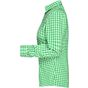 James&Nicholson Ladies´ Checked Blouse green/white