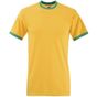 fruit of the loom Ringer Tee sunflower/kelly
