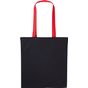 Nutshell Cabas en coton anses longues université black/fire_red